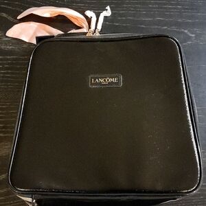Lancome Paris Large Black Square TRAIN CASE